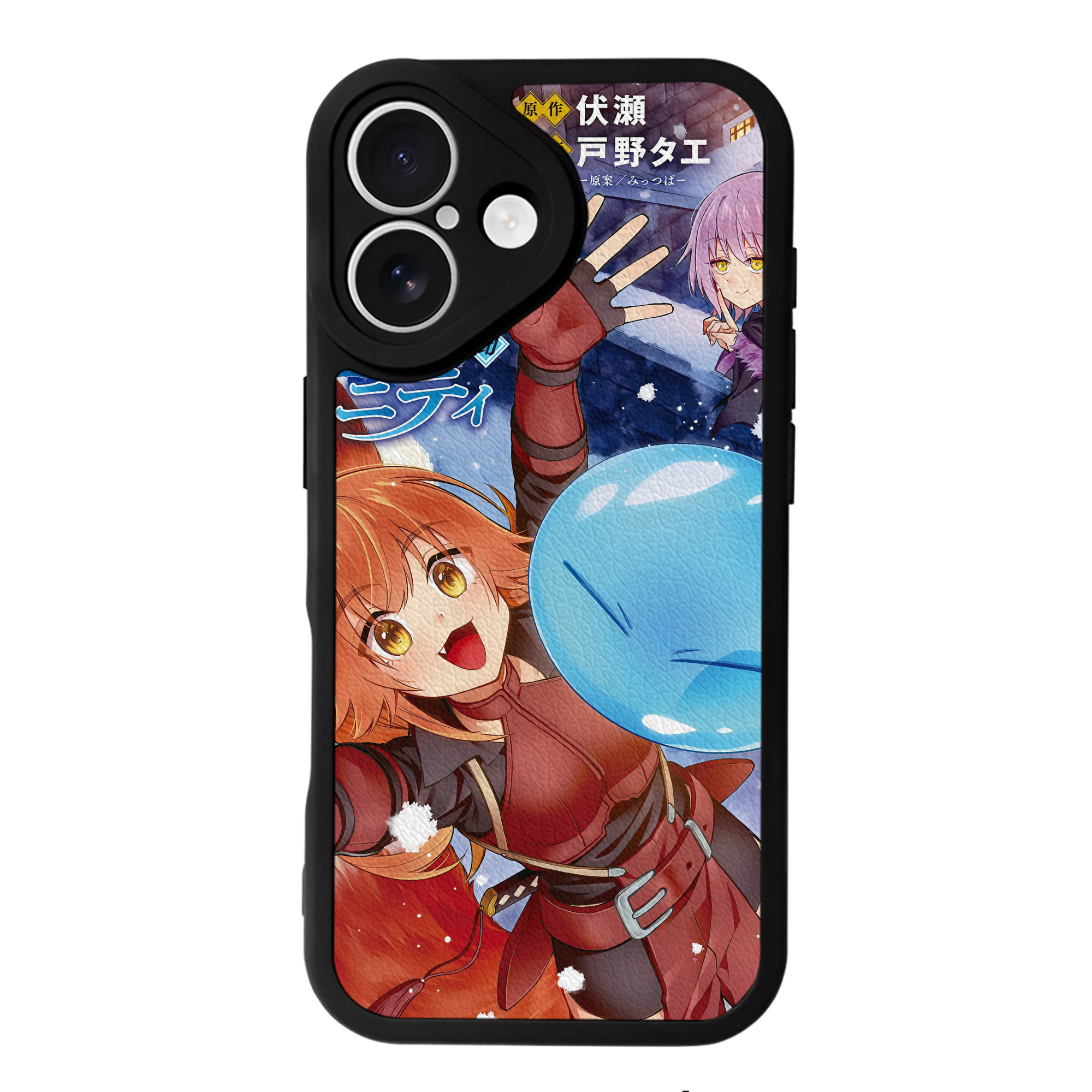 （画像用） 転スラ Regarding Reincarnated to Slime 【iPhone 16シリーズ対応】シリコンスマホケース（レザー調） 材質：シリコン